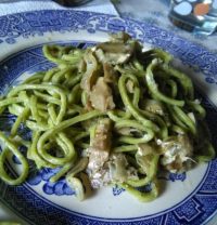 Tagliolini di borragine ai carciofi